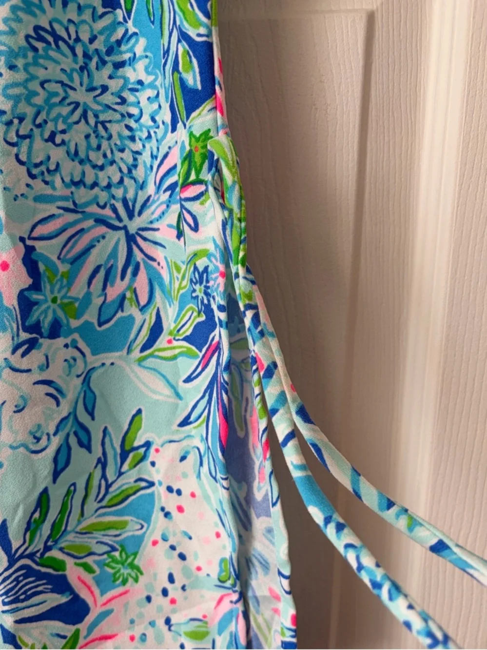 NWT Lilly Pulitzer Donna Top Coastal Blue Lion Sea Print Size M - Picture 4 of 12